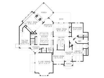 1st Floor Plan, 084H-0015