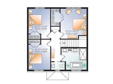 2nd Floor Plan, 027H-0442