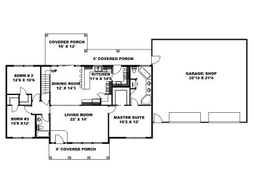 1st Floor Plan, 012H-0183