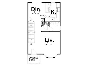 1st Floor Plan, 050H-0222