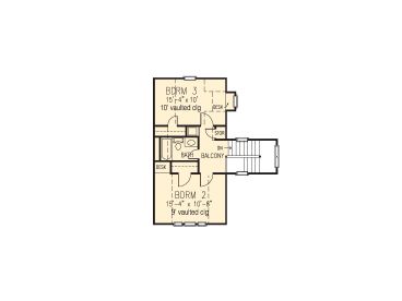 2nd Floor Plan, 054H-0113