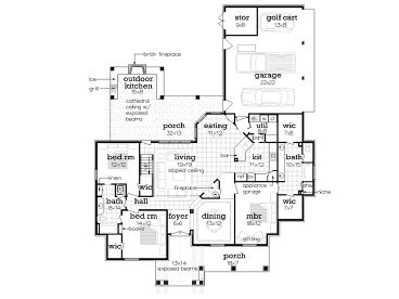 1st Floor Plan, 021H-0254