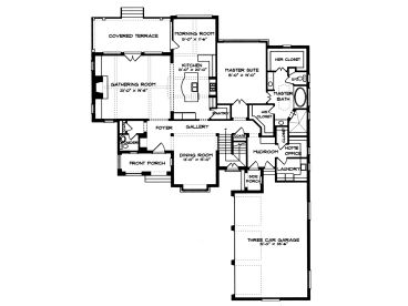 1st Floor Plan, 029H-0040
