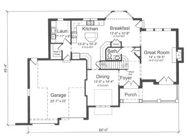 1st Floor Plan, 046H-0135