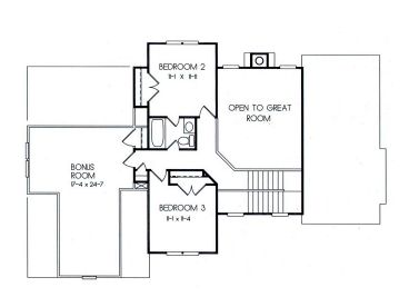 2nd Floor Plan, 045H-0043