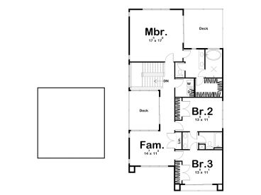 2nd Floor Plan, 050H-0340