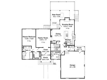 1st Floor Plan, 030H-0053