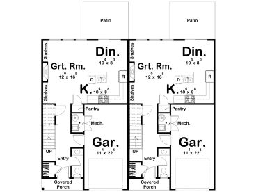 1st Floor Plan, 050M-0024