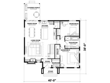 Floor Plan, 027H-0563