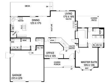 1st Floor Plan, 013H-0066