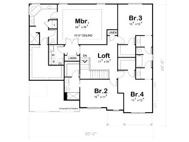 2nd Floor Plan, 031H-0509