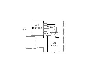 2nd Floor Plan, 061H-0091