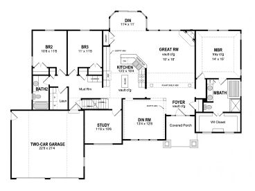 1st Floor Plan, 014H-0078