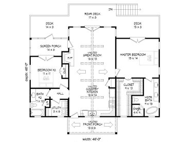Floor Plan, 062H-0138