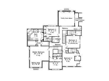 2nd Floor Plan, 054H-0085
