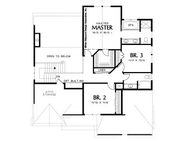 2nd Floor Plan, 034H-0221