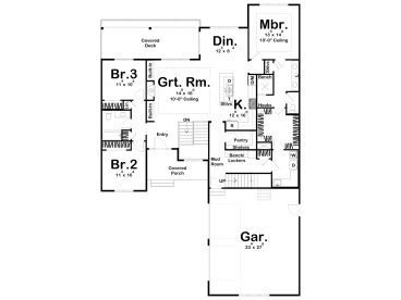 1st Floor Plan, 050H-0367