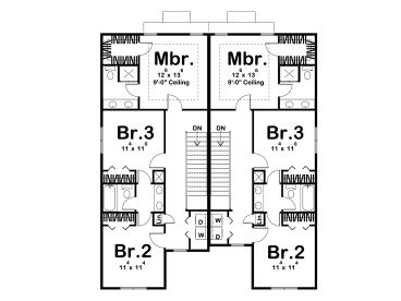 2nd Floor Plan, 050M-0017