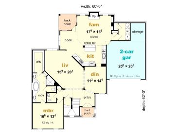 1st Floor Plan, 061H-0089
