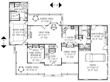1st Floor Plan, 044H-0041