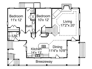 1st Floor Plan, 017H-0009
