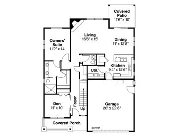 1st Floor Plan, 051H-0214