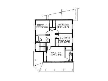 2nd Floor Plan, 026H-0040