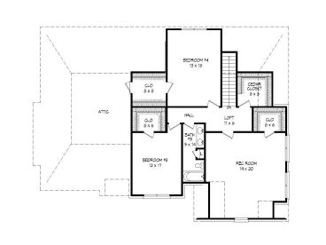 2nd Floor Plan, 062H-0161