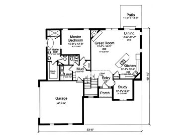 1st Floor Plan, 046H-0196