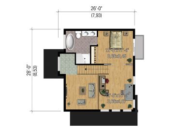 2nd Floor Plan, 072H-0211