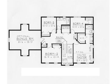 2nd Floor Plan, 018H-0014