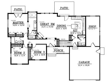 Floor Plan, 026H-0055
