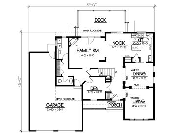 1st Floor Plan, 026H-0041