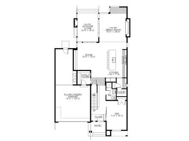 1st Floor Plan, 035H-0134