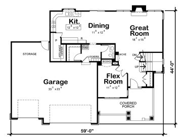1st Floor Plan, 031H-0371