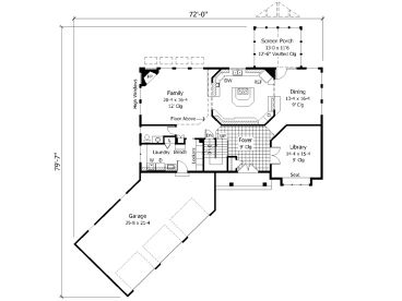 1st Floor Plan, 023H-0039