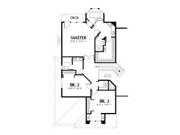 2nd Floor Plan, 034H-0112