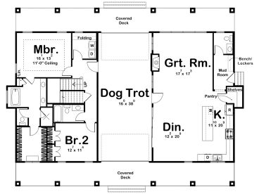 1st Floor Plan, 050H-0472
