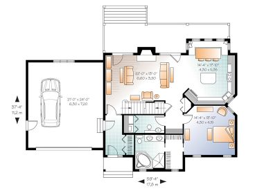 1st Floor Plan, 027H-0200