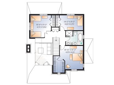 2nd Floor Plan, 027H-0190