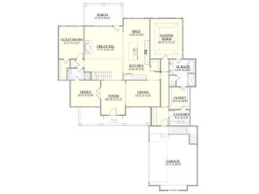 1st Floor Plan, 080H-0022