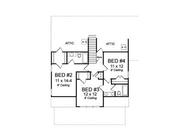 2nd Floor Plan, 059H-0222