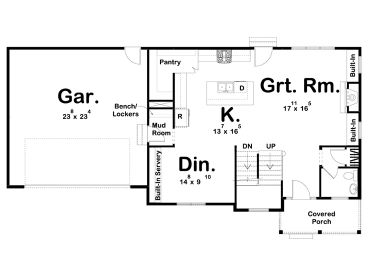 1st Floor Plan, 050H-0257