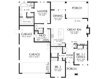 Floor Plan, 034H-0465