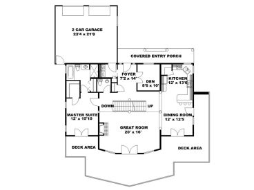 1st Floor Plan, 012H-0154