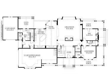 1st Floor Plan, 035H-0031