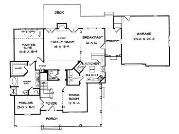 1st Floor Plan, 019H-0076