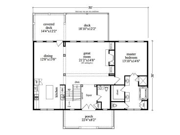 1st Floor Plan, 053H-0071