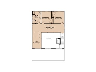 2nd Floor Plan, 074H-0201
