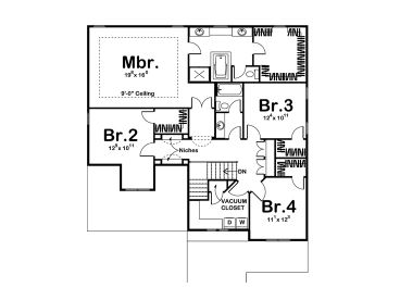 2nd Floor Plan, 050H-0100